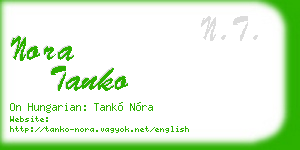 nora tanko business card